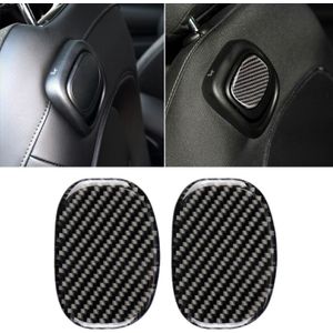 Car Seat Back Handle Carbon Fiber Decorative Sticker for BMW Mini Cooper F55 / F56