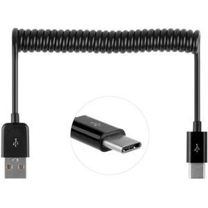 USB 2.0 to USB 3.0 Type C Retractable Charging / Data Cable  For Galaxy S8 & S8 + / LG G6 / Huawei P10 & P10 Plus / Xiaomi Mi6 & Max 2 and other Smartphones(Black)