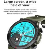 Hartslag/Bloed Zuurstof/Slaap Monitoring Bluetooth Bellen Outdoor Waterdicht Smart Watch(Groen)