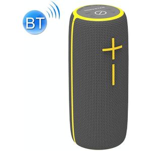 HOPESTAR P21 TWS Portable Outdoor Waterproof Woven Textured Bluetooth Speaker  Support Hands-free Call & U Disk & TF Card & 3.5mm AUX & FM (Grey)