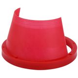2 PCS 6.5 inch Car Auto Loudspeaker Plastic Waterproof Cover with Protective Cushion Pad  Inner Diameter: 14.5cm(Red)