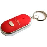 Mini LED Whistle Key Finder Flashing Beeping Remote Lost Keyfinder Locator Keyring for children(red)