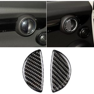 2 PCS R / F Universal Car Door Handle Carbon Fiber Decorative Sticker for BMW Mini R55 / R56 / R60 / R61 / F55 / F54 / F60