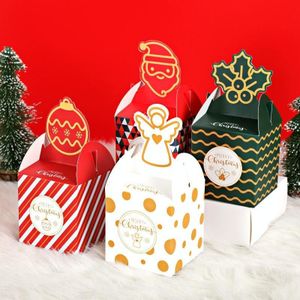 50 PCS Christmas Eve Apple Packaging Gift Box Candy Box  Random Style Delivery