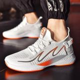 TL-601 Flying Weaving Couple Shoes Female Low-Top Breathable Shoes  Size:38(White)