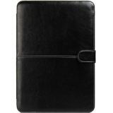 For Macbook Pro Retina 15.4 inch Laptop Crazy Horse Texture Horizontal Flip Leather Case(Black)