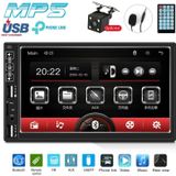 A2821 Car 7 inch Screen HD MP5 Player  Support Bluetooth / FM with Remote Control  Style:Standard + 4LEDs Light Camera