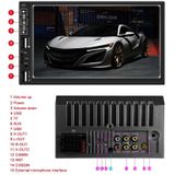 A2821 Car 7 inch Screen HD MP5 Player  Support Bluetooth / FM with Remote Control  Style:Standard + 4LEDs Light Camera