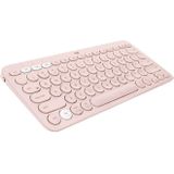 Logitech K380 Portable Multi-Device Wireless Bluetooth Keyboard (Pink)