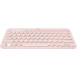 Logitech K380 Portable Multi-Device Wireless Bluetooth Keyboard (Pink)