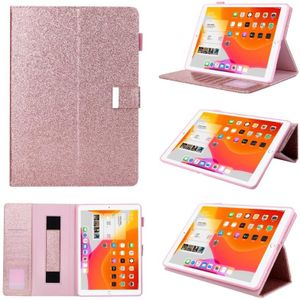 For iPad Pro 11 inch ?2018? Business Style Horizontal Flip Leather Case with Holder & Card Slot & Photo Frame & Wallet & Hand Strap & Sleep / Wake-up Function(Rose Gold)