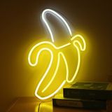 LED Acrylic Transparent Back Panel Neon Light Holiday Decoration Lamp(Banana)
