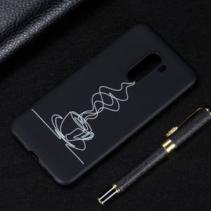 Stick Figures Frosted TPU Case for Xiaomi Pocophone F1(Coffee)