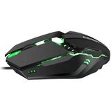 2 PCS K-Snake M11 4 Keys 1600DPI Luminous Game Wired Mouse Notebook Desktop USB Wired Mouse  Cable Length: 1.5m