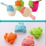 Baby Shampoo Cup Baby Shower Spoon(White Spoon + Pink Frog)