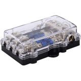 Car Auto 60A 1 in 3 Ways Glass Fuse Holder Blade Fuse Holder for Car Audio Amplifier