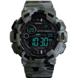 SKMEI 1472 Multifunctional Men Outdoor Sports Noctilucent Waterproof Didital Wrist Watch (Camouflage)