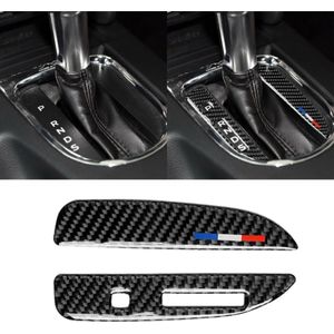 2 PCS Car USA Color Carbon Fiber Gearshift Panel Decorative Sticker for Ford Mustang 2015-2017  Left Drive