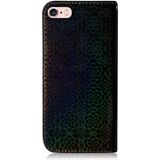 For iPhone 6 Plus & 6s Plus Solid Color Colorful Magnetic Buckle Horizontal Flip PU Leather Case with Holder & Card Slots & Wallet & Lanyard(Black)