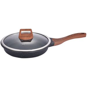 Yetele Maifan Stone Non-Fume Non-Stick Frying Pan Suitable for Induction Cooker Gas Range(26cm Saucepan)