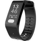 TLW T6 Fitness Tracker 0.96 inch OLED Display Wristband Smart Bracelet  Support Sports Mode / ECG / Heart Rate Monitor / Blood Pressure / Sleep Monitor (Black)