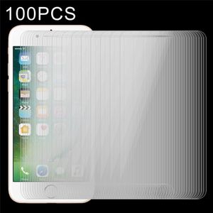 100 PCS for iPhone 8 Plus & iPhone 7 Plus 0.26mm 9H Surface Hardness 2.5D Explosion-proof Tempered Glass Non-full Screen Film
