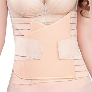 Postpartum Abdomen Belt Bundles Abdominal Vented Pregnant Women Bundles Belly Belt  Size: M(Skin Color)