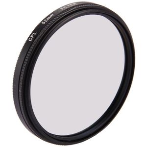 52mm 3 in 1 Round Circle CPL Lens Filter with Cap for GoPro HERO7 Black/6 /5