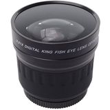 58mm 0.21X Digital Wide Angle Auxiliary Fisheye Lens for Canon / Nikon / Sony / Minolta / Pansonic / Olympus / Pentax 18-55