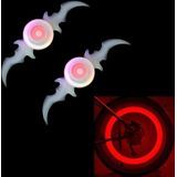 2 PCS Bicycle Wheels Willow Spoke Lights Decoration Colorful LED Night Riding Light (Red Light)