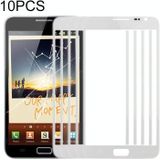 10 PCS Front Screen Outer Glass Lens for Samsung Galaxy Note N7000 / i9220(White)