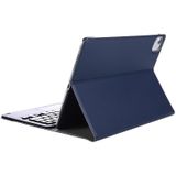 A11-A 2 in 1 Removable Bluetooth Keyboard + Protective Leather Case with Touchpad & Holder for iPad Pro 11 2021 / 2020 / 2018  iPad Air 2020(Dark Blue)