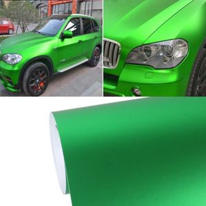 7.5m * 0.5m Ice Blue Metallic Matte Icy Ice Car Decal Wrap Auto Wrapping Vehicle Sticker Motorcycle Sheet Tint Vinyl Air Bubble (Green)(Green)