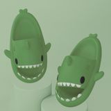 Shark Summer Couple Slippers Room EVA Cute Cartoon Sandals  Size: 40/41(Dark Green)