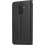 Knead Skin Texture Horizontal Flip Leather Case for Xiaomi Pocophone F1  with Photo Frame & Holder & Card Slots & Wallet(Black)