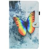 For Samsung Galaxy Tab A 10.1 2019 SM-T515 / SM-T510 Animal Pattern Horizontal Flip Leather Case with Holder & Card Slots & Photo Frame(Color Butterfly)