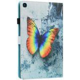For Samsung Galaxy Tab A 10.1 2019 SM-T515 / SM-T510 Animal Pattern Horizontal Flip Leather Case with Holder & Card Slots & Photo Frame(Color Butterfly)