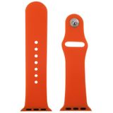 For Apple Watch Sport 38mm High-performance Rubber Sport Watchband with Pin-and-tuck Closure(Orange)