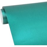 1.52 * 0.5m Waterproof PVC Wire Drawing Brushed Chrome Vinyl Wrap Car Sticker Automobile Ice Film Stickers Car Styling Matte Brushed Car Wrap Vinyl Film (Tiffany Blue)