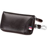 9102 Multi-function Waist Hanging Leather Zipper Wallet Keys Holder Bag (Coffee)