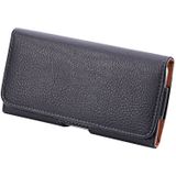 For iPhone X & Galaxy S7 / G930 & S6 Edge / G925 & S6 / G920 & S5 / G900 & Grand DUOS I9082 Litchi Texture Vertical Flip Leather Case Waist Bag with Back Splint