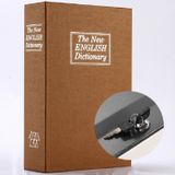 Simulation English Dictionary Book Safe Piggy Bank Creative Bookshelf Decoration  Trumpet Key Version  Color:Coffee