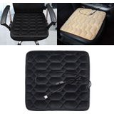 Car USB Seat Heater Cushion Warmer Cover Winter Heated Warm Mat  Style: Square (Black)