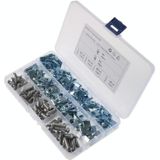 A6092 120 PCS Car M5/M6 Fastener Clips Base U-shaped Clip Nut with Screw