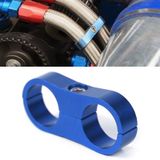 AN6 Automotive 2-hole High Pressure Tubing Fixing Clip Car Tubing Clamp Aluminum Alloy Clip Tubing Separator  Random Color Delivery