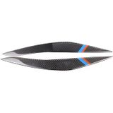 Three Color Carbon Fiber Car Lamp Eyebrow Decorative Sticker for BMW 5 Series F10 2010-2013