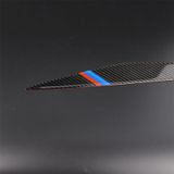 Three Color Carbon Fiber Car Lamp Eyebrow Decorative Sticker for BMW 5 Series F10 2010-2013