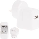 10W USB Power Adapter AU Travel Charger  For iPhone  Galaxy  Huawei  Xiaomi  LG  HTC  Sony  other Smartphones and Tablets(White)