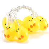 Cute Yellow Chicken Type 1.5m 10 LEDs Battery Decorative Lamp Easter Holiday Household Party Decorative Light(Warm White)