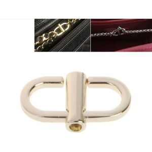 10 PCS Bag Metal Chain Length Adjustment Buckle(Light Gold)